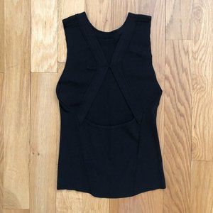 J.O.A. tank top with cut out back